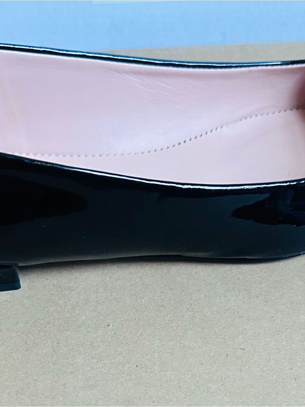 I. Crew Black Patent Pointed Toe Women's Flats by J. Crew - Picture 3 of 5